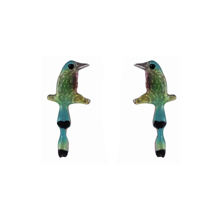 Aretes barranquero modelo, cadena en plata, joyas elaboradas con plata ecologica eden joyas