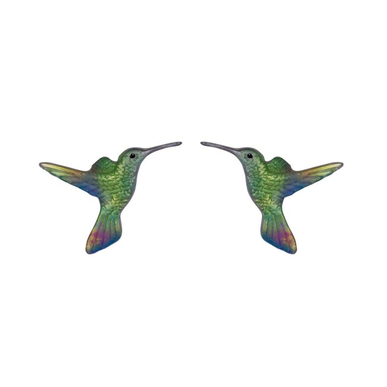 Aretes colibri, cadena en plata, joyas elaboradas con plata ecologica eden joyas