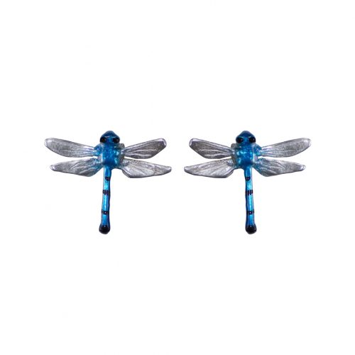 Aretes Libelula, joyeria en plata, pendientes elaborados con plata ecologica eden joyas