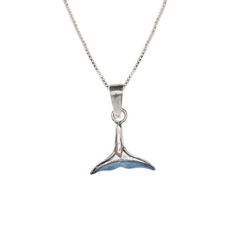 Collar cola ballena, cadena en plata, joyas elaboradas con plata ecologica eden joyas