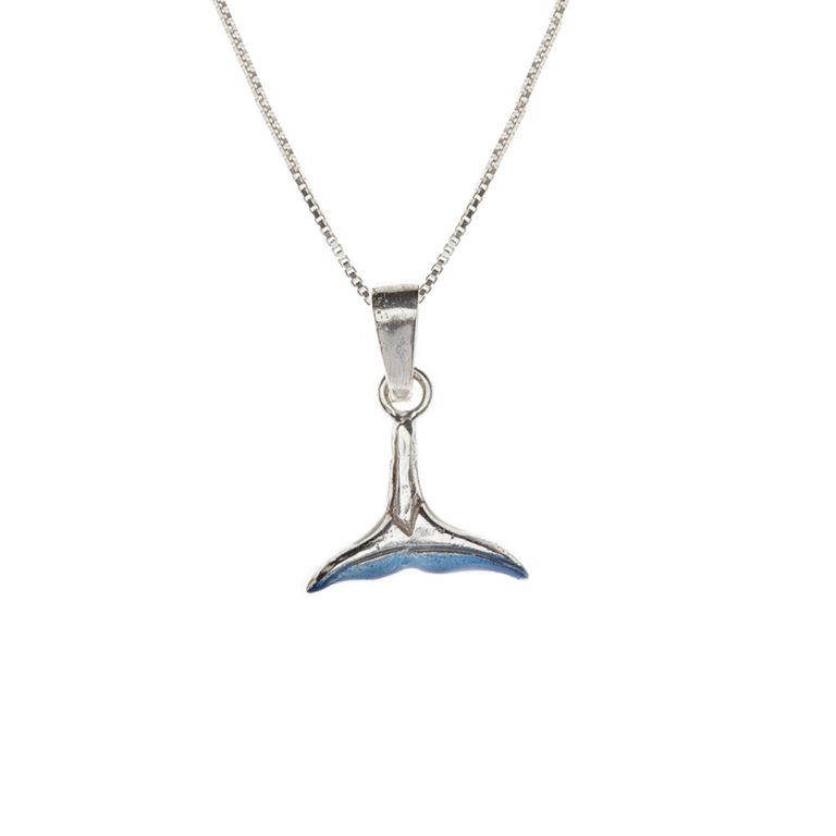 Collar cola ballena, cadena en plata, joyas elaboradas con plata ecologica eden joyas