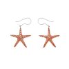 Aretes estrella de mar , joyeria en plata, pendientes elaborados con plata ecologica eden joyas