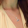 Collar cola de ballenas, cadena en plata, joyas elaboradas con plata ecologica eden joyas