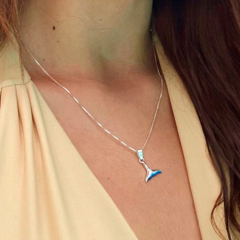Collar cola de ballenas, cadena en plata, joyas elaboradas con plata ecologica eden joyas