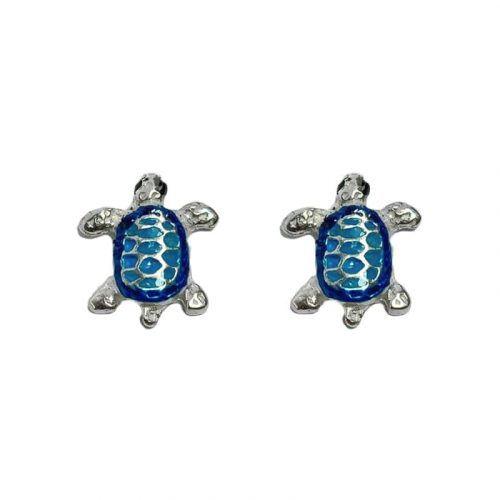 Aretes Tortuga Mini Azul