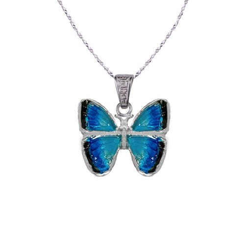 Collar Mariposa Azul