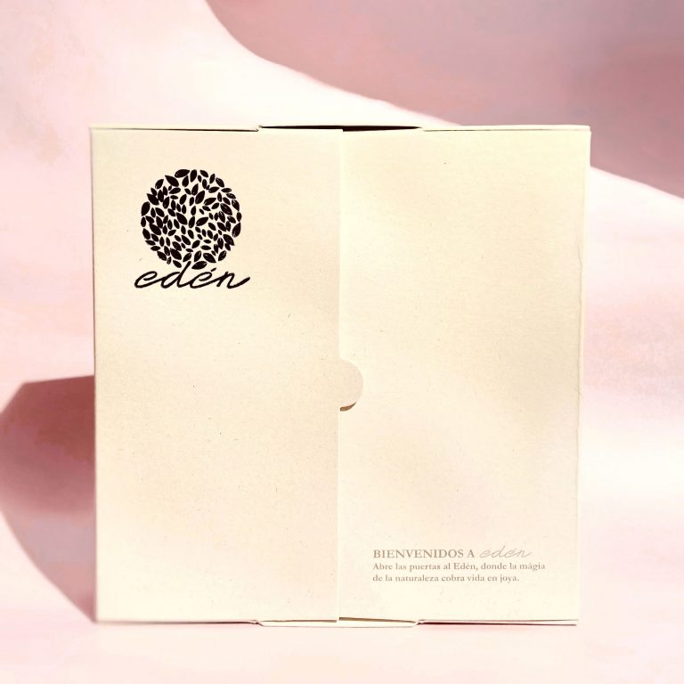 Empaque de regalo, joyeria en plata ecologica pintada a mano, eden joyas