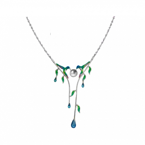 Collar Colibrí Amor Eterno