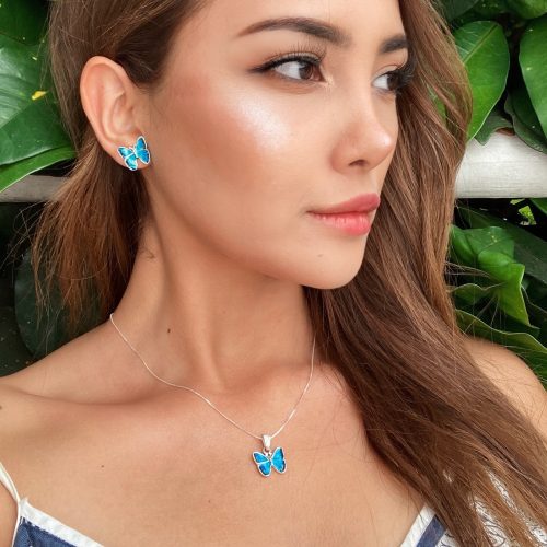 Set Mariposa azul