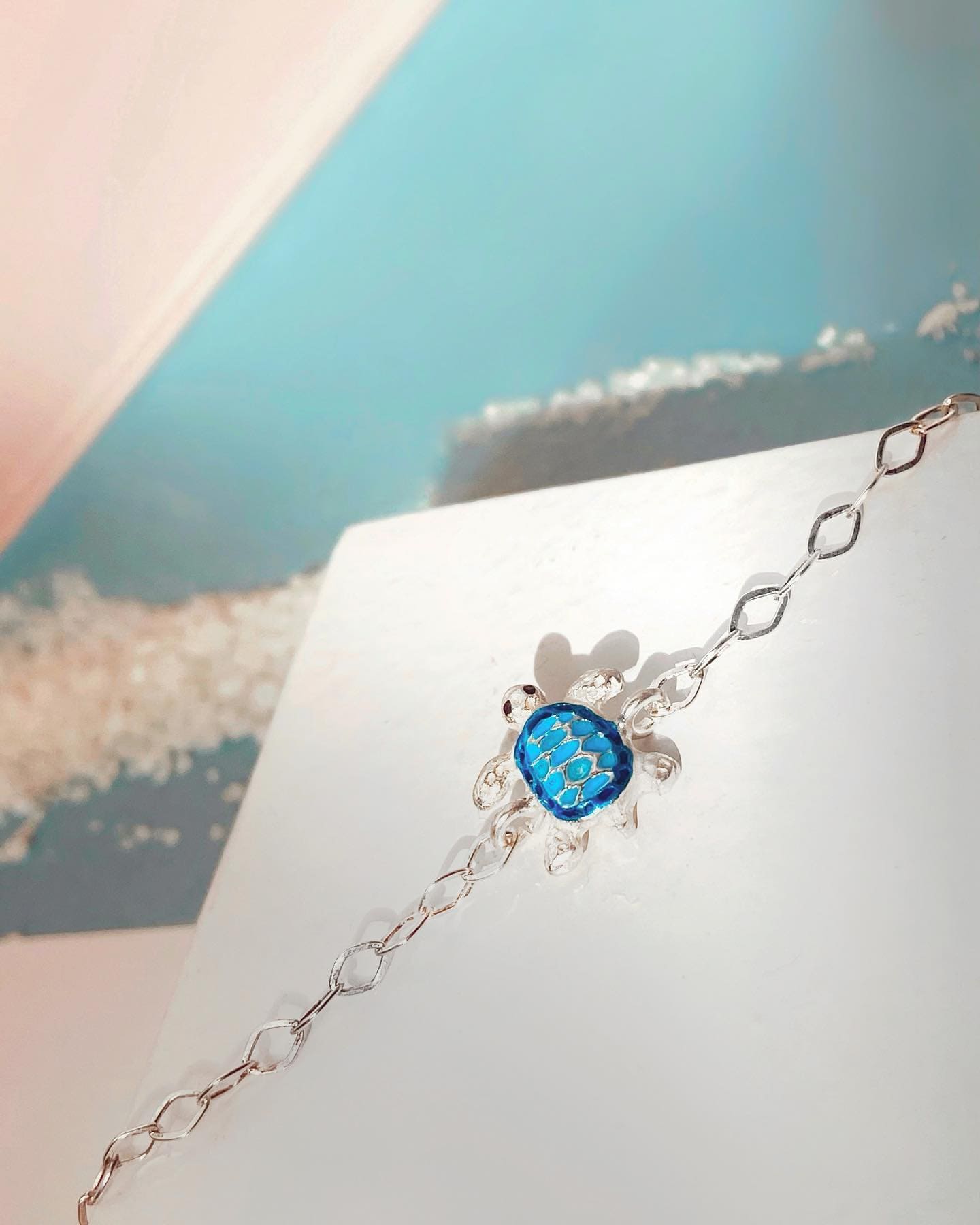 Pulsera Tortuga Azul