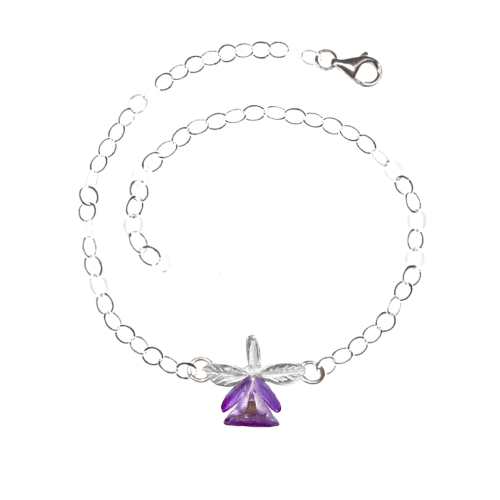 Pulsera Orquidea Morada